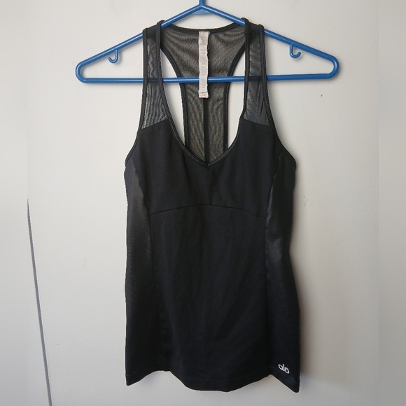 ALO Yoga Tops - ALO YOGA Black Tank Top Women Size XS Inside Support